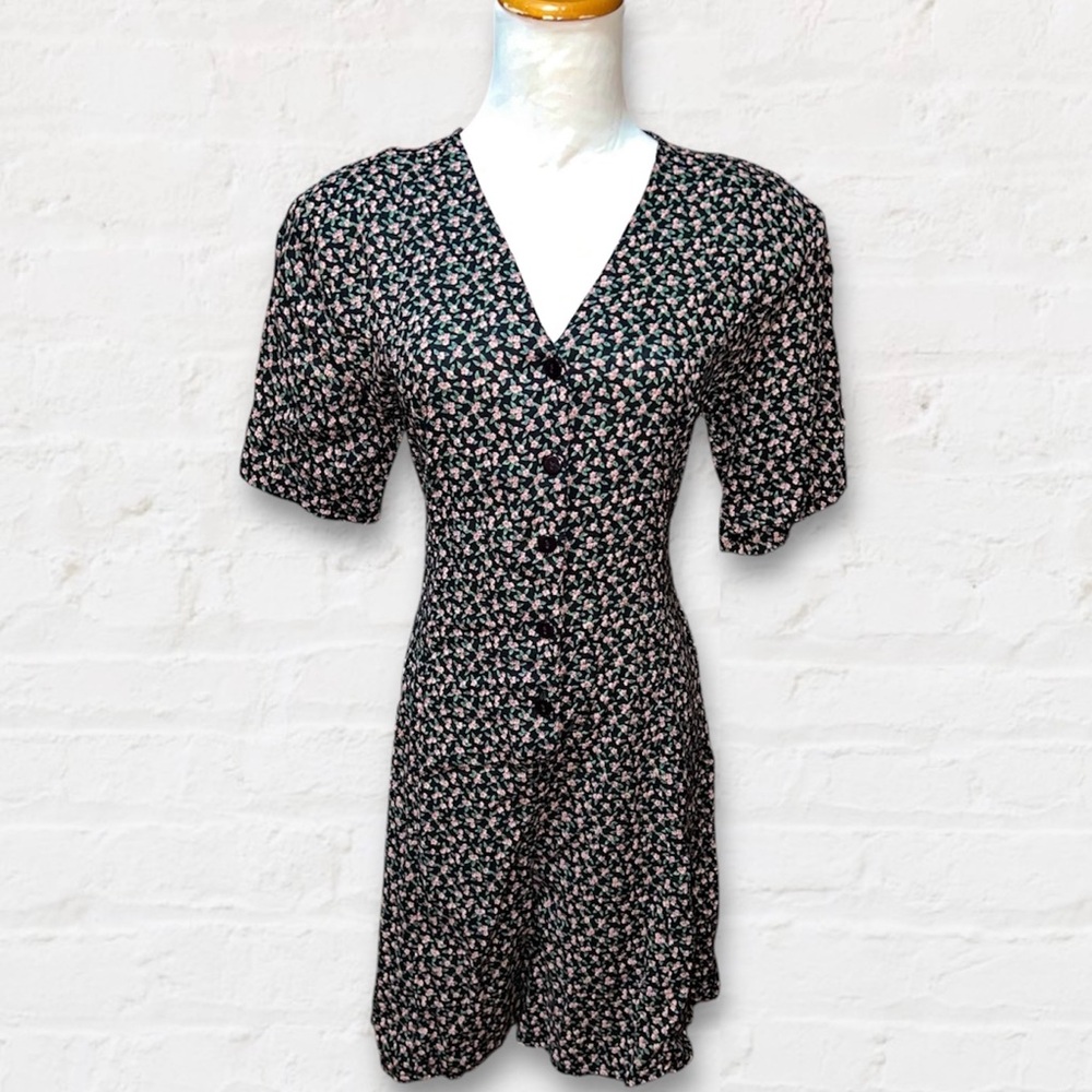 Vintage 90’s Black Floral Romper